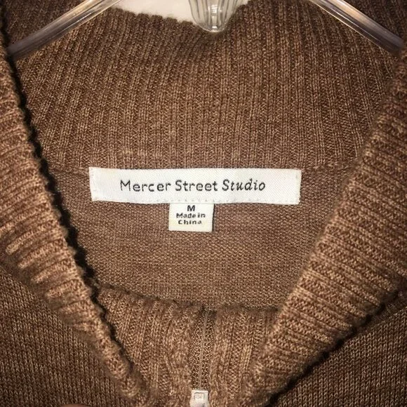 Mercer Street Studio Snowman Cardigan Medium Christmas Sweater - Picture 9 of 14